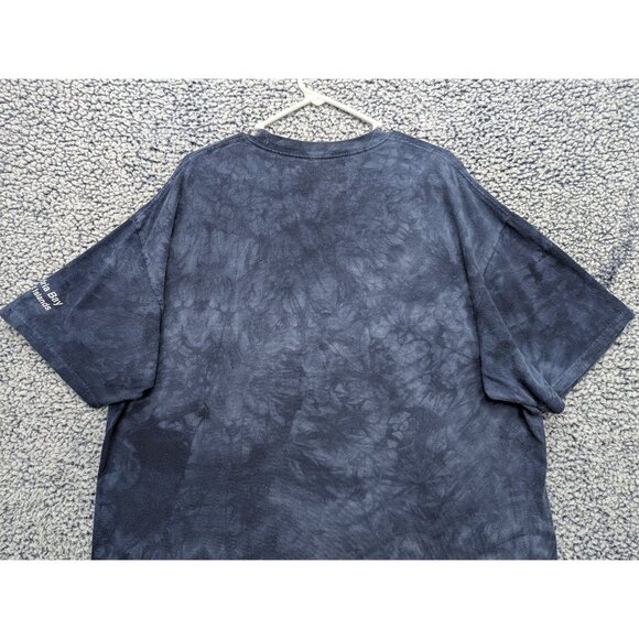 The Mountain Shirt Mens 2XL Wolf Moon Space Short Sleeve Colorful Tie Dye Blue - Picture 8 of 12